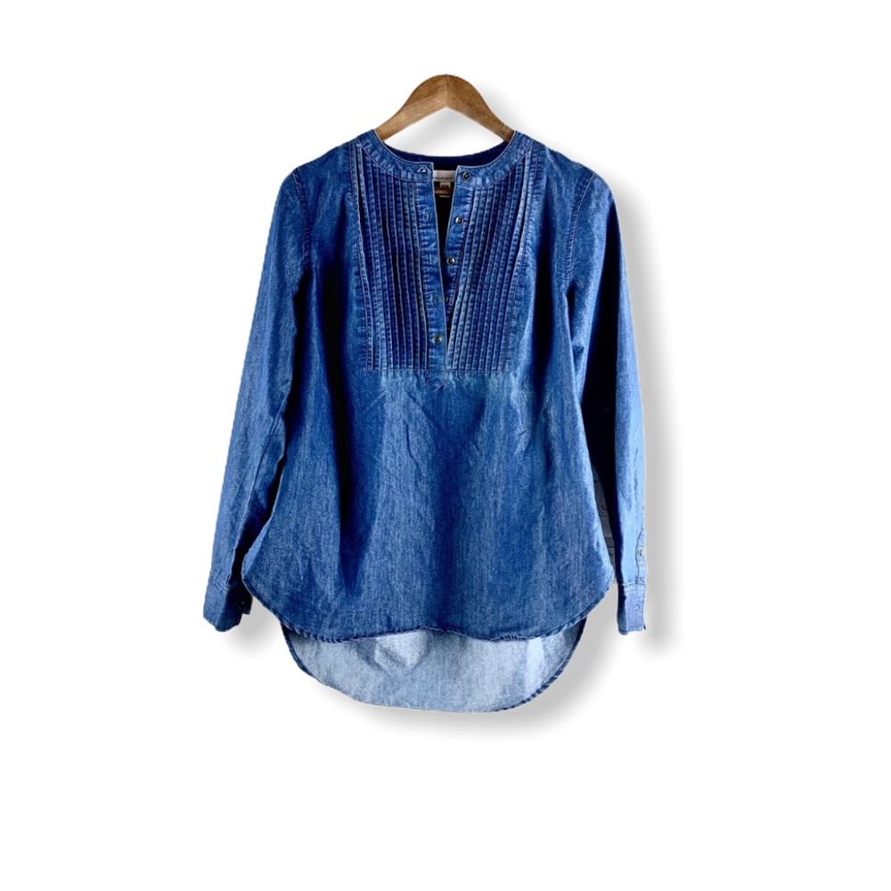 Fourteenth Place Denim Top Size M Long Sleeve